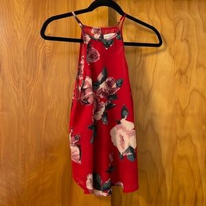 Abercrombie & Fitch Red Floral